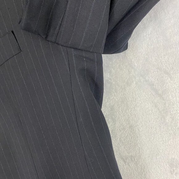 Brooks Brothers 1818 Madison SAXXON Suit Jacket Blazer Size 43R 38W Black Stripe - Picture 14 of 16